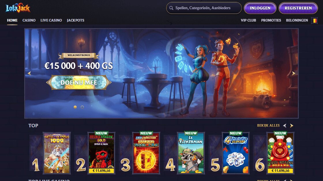 homepage van lolajack online casino nederland